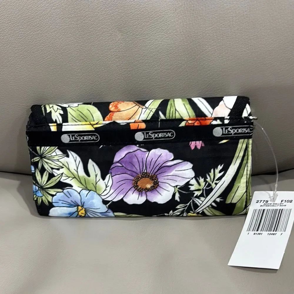 LeSportsac Floral Black Pouch